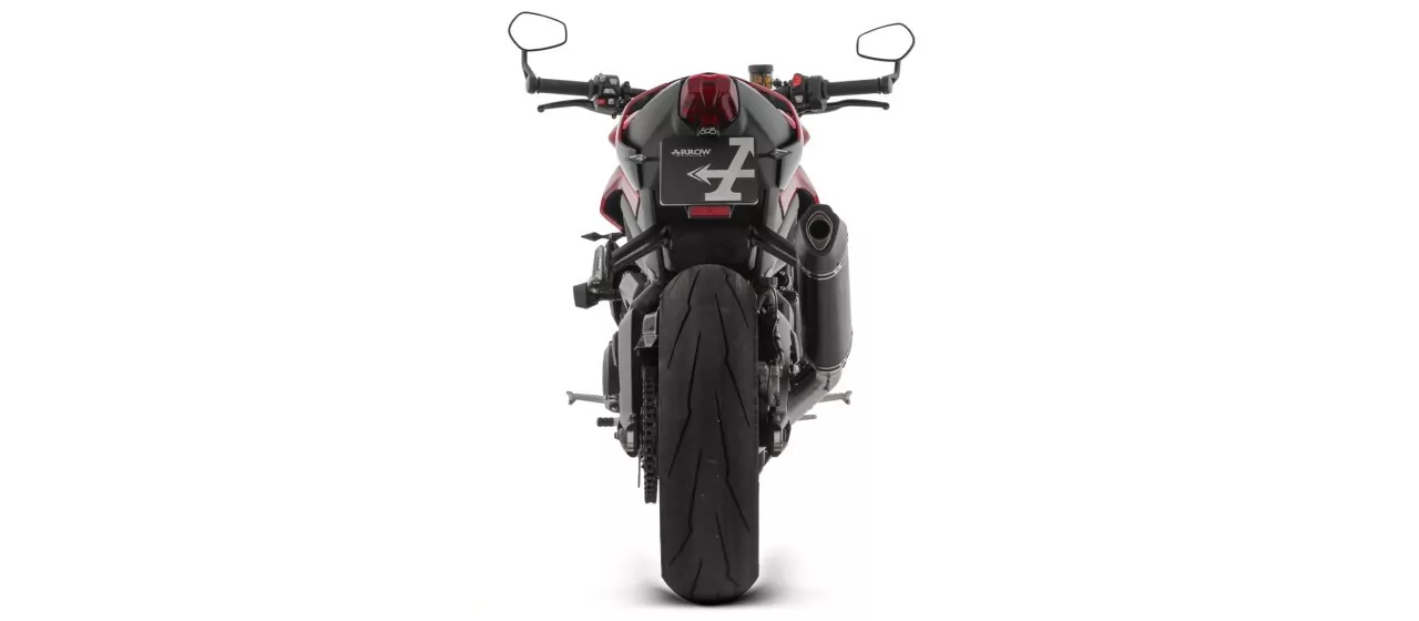 ARROW VELOCE Aluminium Schwarz TRIUMPH STREET TRIPLE 765 RS 23-