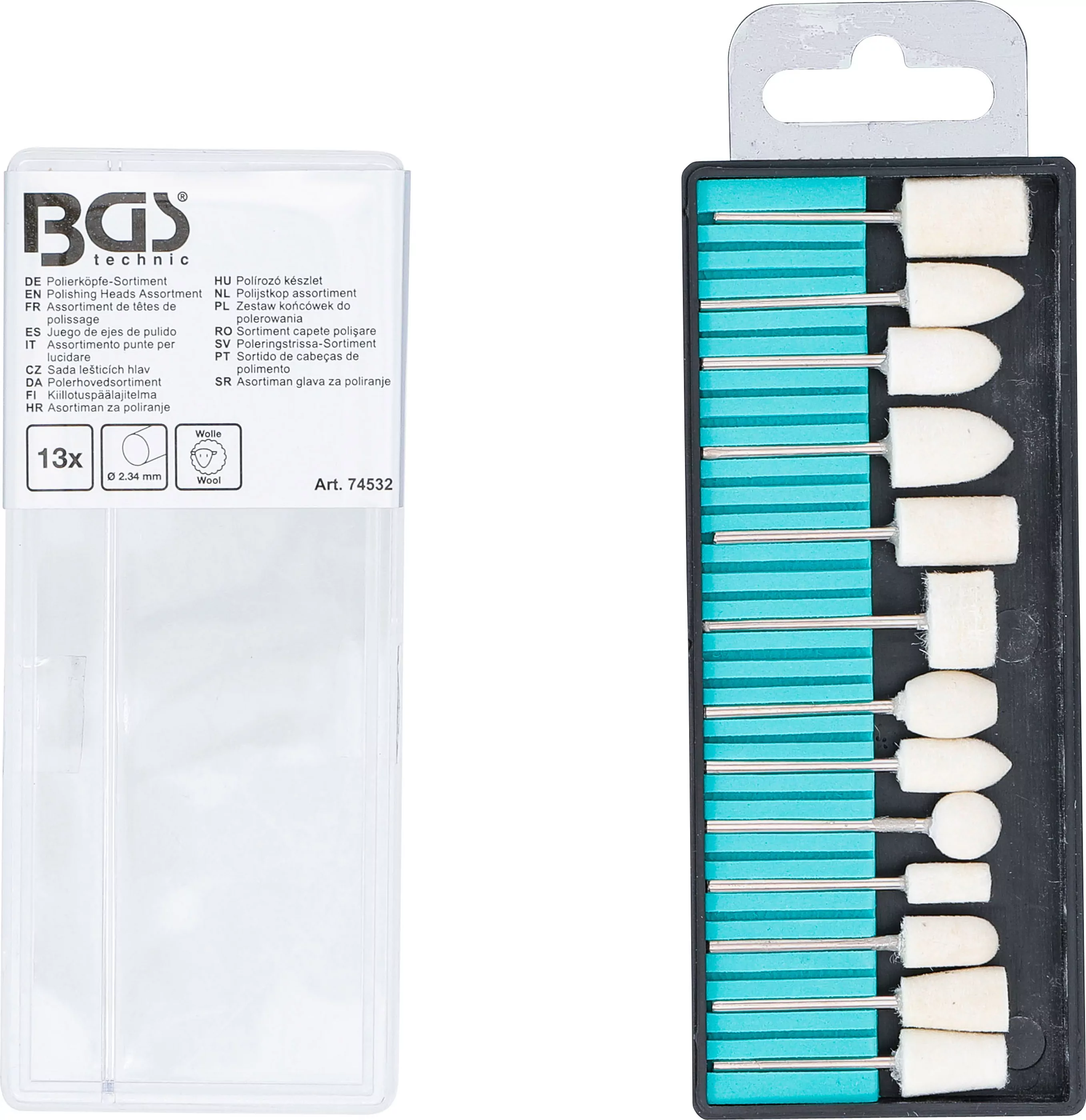 Polierköpfe-Sortiment | 13-tlg.