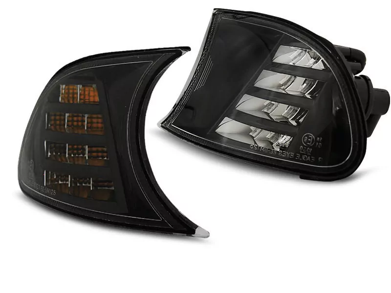 Front Direction Black Led Fits Bmw E46 04.99-08.01 C/c