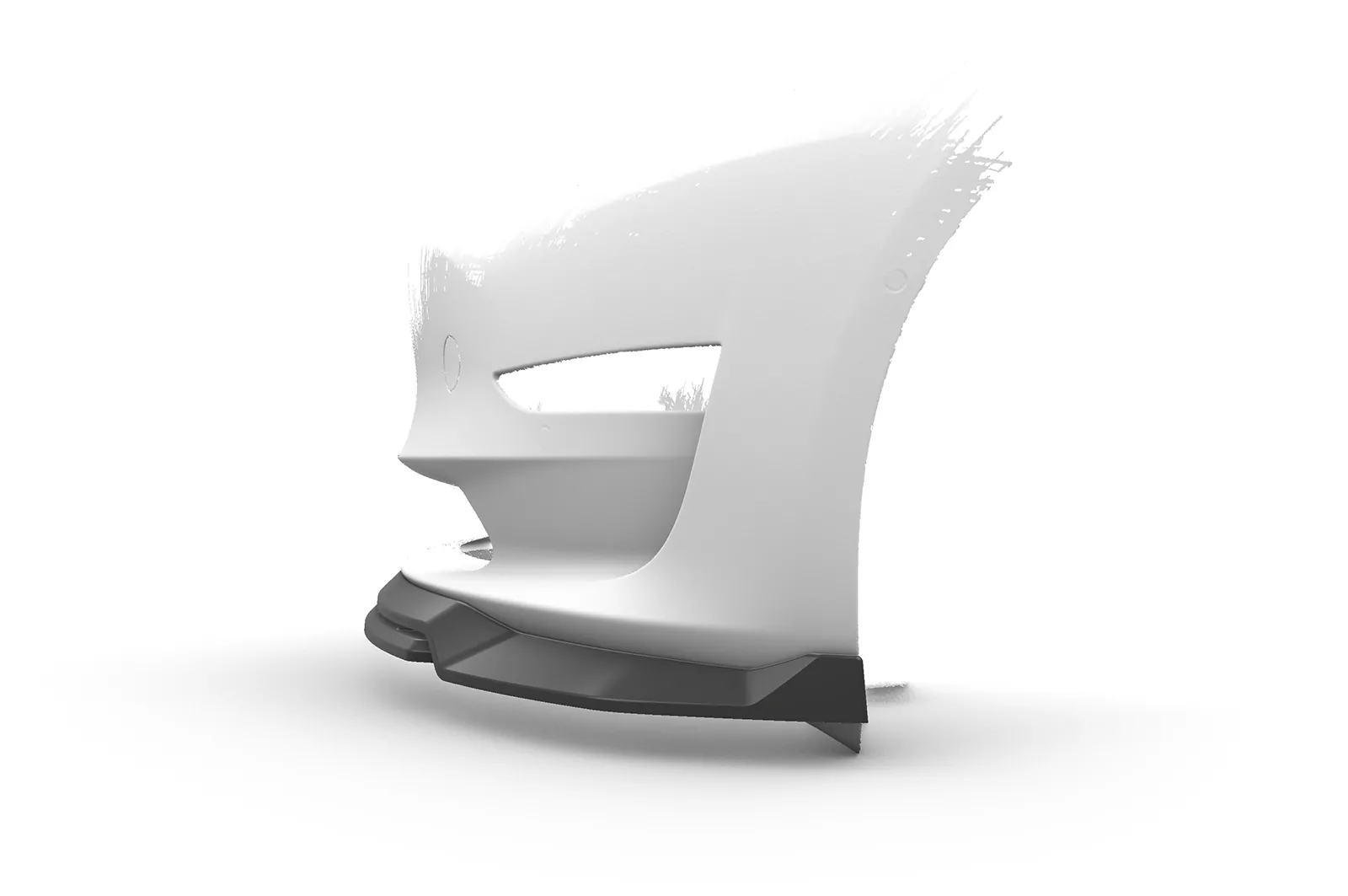 Cup-Spoilerlippe mit ABE für Tesla Model 3 CSL702 Schwarz Strukturiert