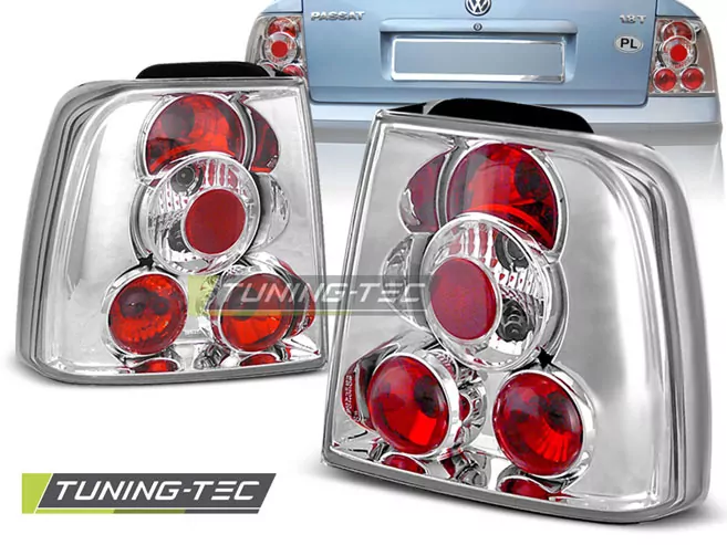 Tail Lights Chrome Fits Vw Passat B5 11.96-08.00 Sedan