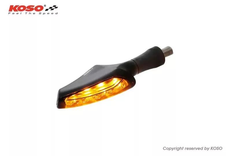 KOSO Led Blinker Z3 paarweise - Schwarz