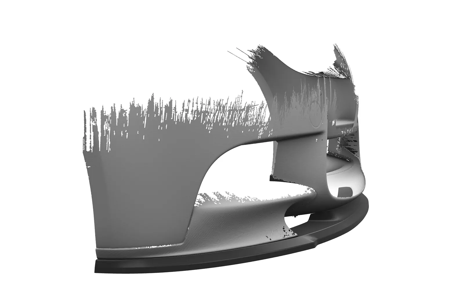 Cup-Spoilerlippe mit ABE für BMW M3 E90/E92/E93 CSL579 Schwarz Strukturiert