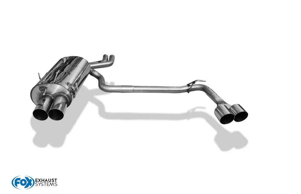 BMW E46 E46 330d/ 330xd  Endschalldämpfer Ausgang rechts/links zweiflutig - 2x90 Typ 14 rechts/links