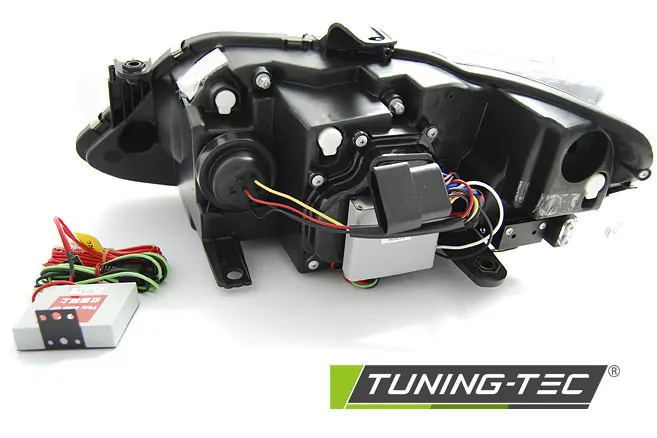 HEADLIGHTS TRUE DRL BLACK fits SEAT SEAT IBIZA 6J 12-15