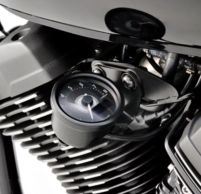 Daytona Digital-dzm, "velona", Schwarz, Ø 60mm, Bis 8.000 U/min, Öl/wasser/uhr, Weiße Beleuchtung