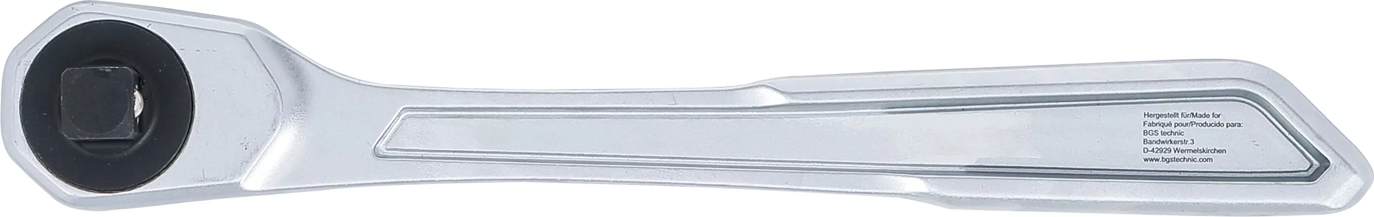 Umschaltknarre | extra flach | feinverzahnt | Abtrieb Außenvierkant 12,5 mm (1/2")