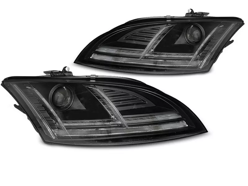 XENON HEADLIGHTS LED DRL BLACK SEQ fits AUDI TT 10-14 8J with AFS