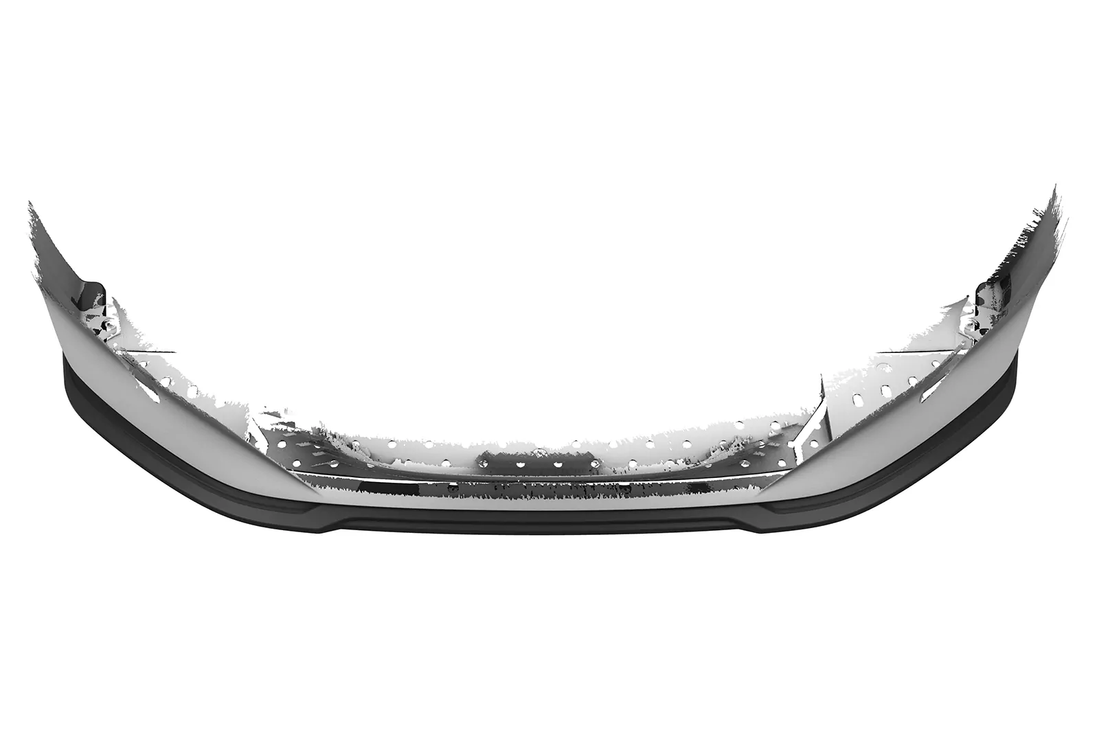 Cup-Spoilerlippe mit ABE für Peugeot 208 II GT / GT-Line CSL811 Schwarz Strukturiert