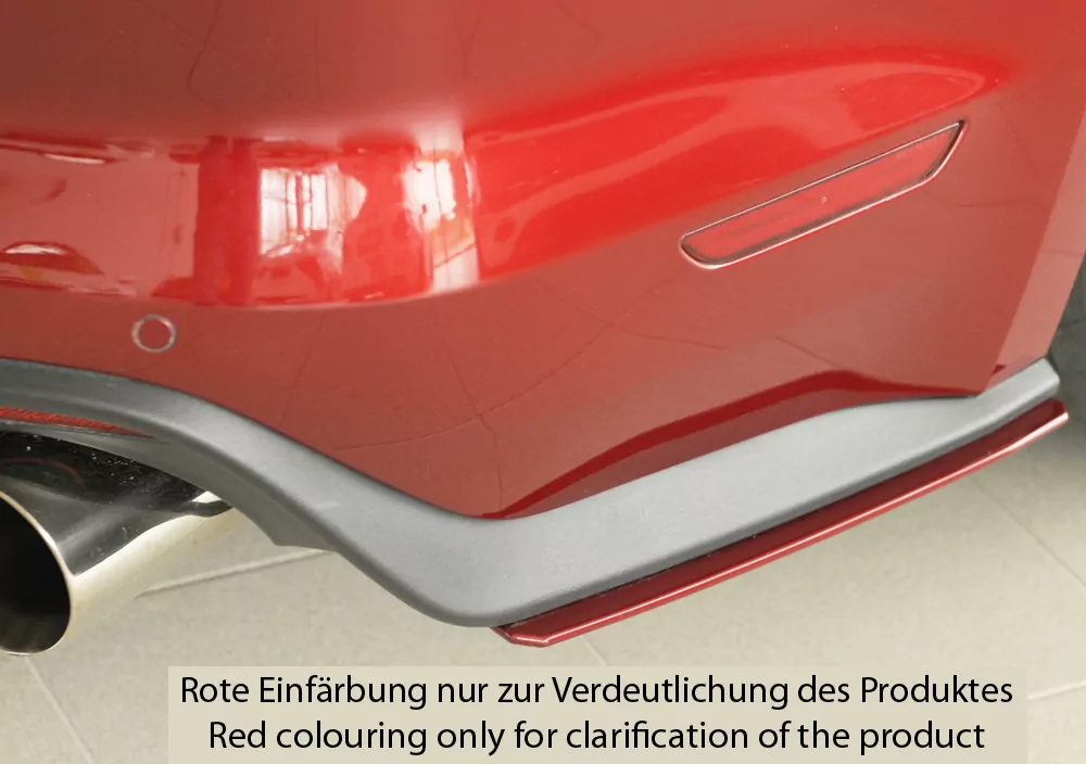 Rieger Heckschürzenansatz seitlich rechts für Ford Mustang 6 (LAE) | Coupé 11.14-07.17 (bis Facelift) für orig. GT-Heckschürze      in Vorbereitung !
