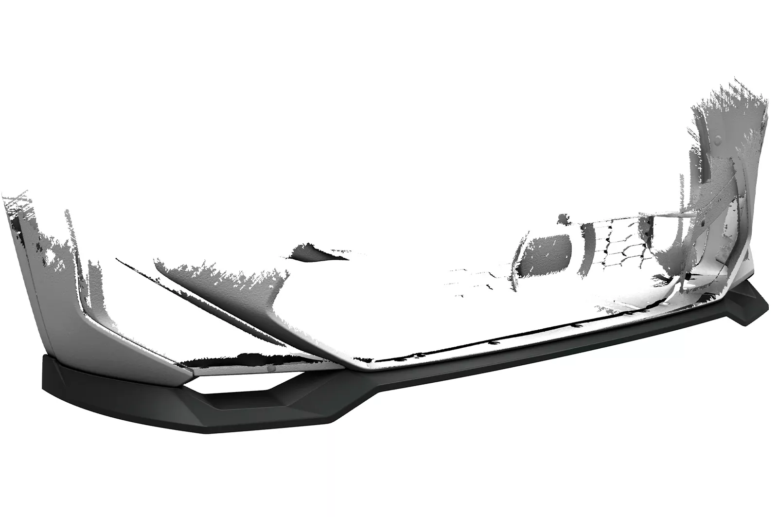 Cup-Spoilerlippe mit ABE für BMW X3 (F97) CSL674 Schwarz Strukturiert