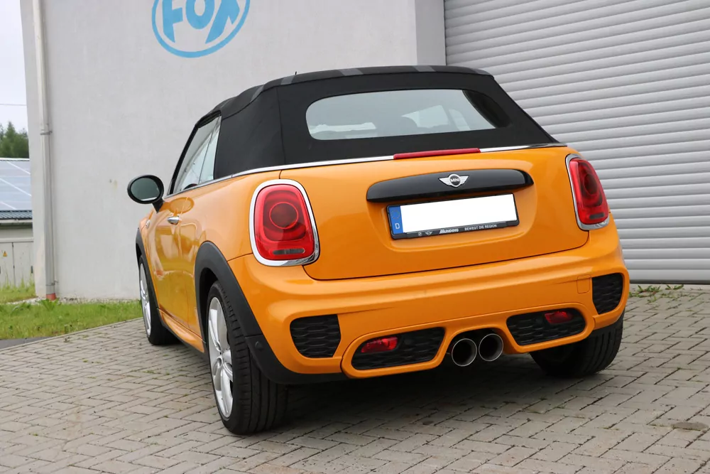 Mini Cooper S - F56 & F57  Endschalldämpfer Ausgang mittig - 2x100 Typ 25