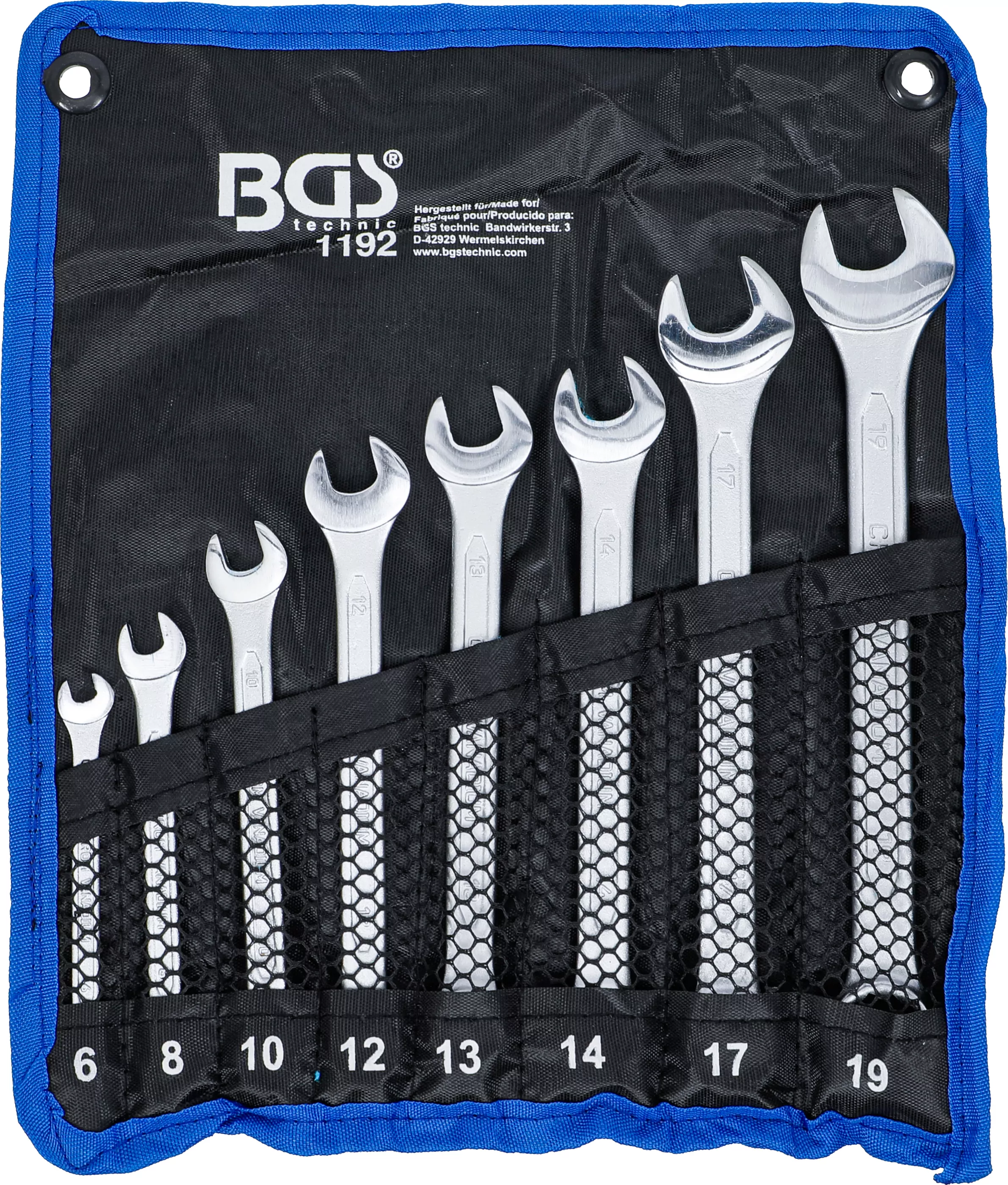 Maul-Ringschlüssel-Satz | SW 6 - 19 mm | 8-tlg.