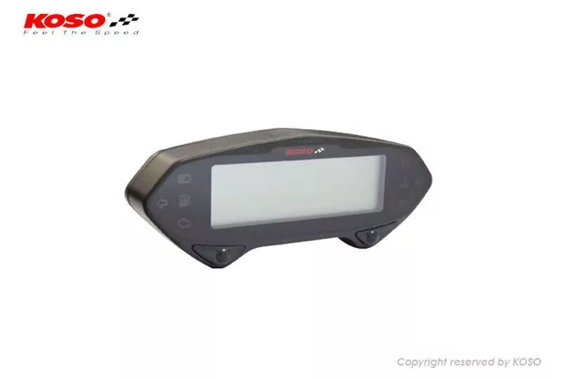 KOSO DB-01RN LCD Multifunktions-Drehzahlmesser schwarz