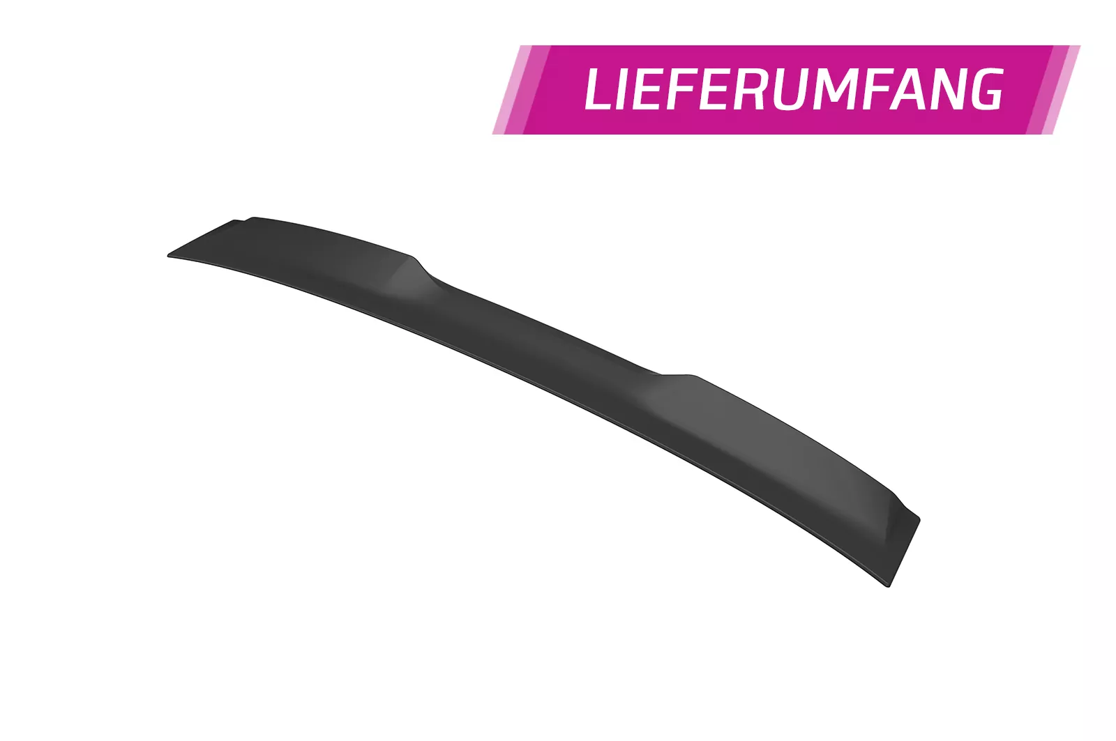 Heckscheibenblende für Mercedes-Benz EQE (V295) Limousine HSB123 Schwarz Strukturiert