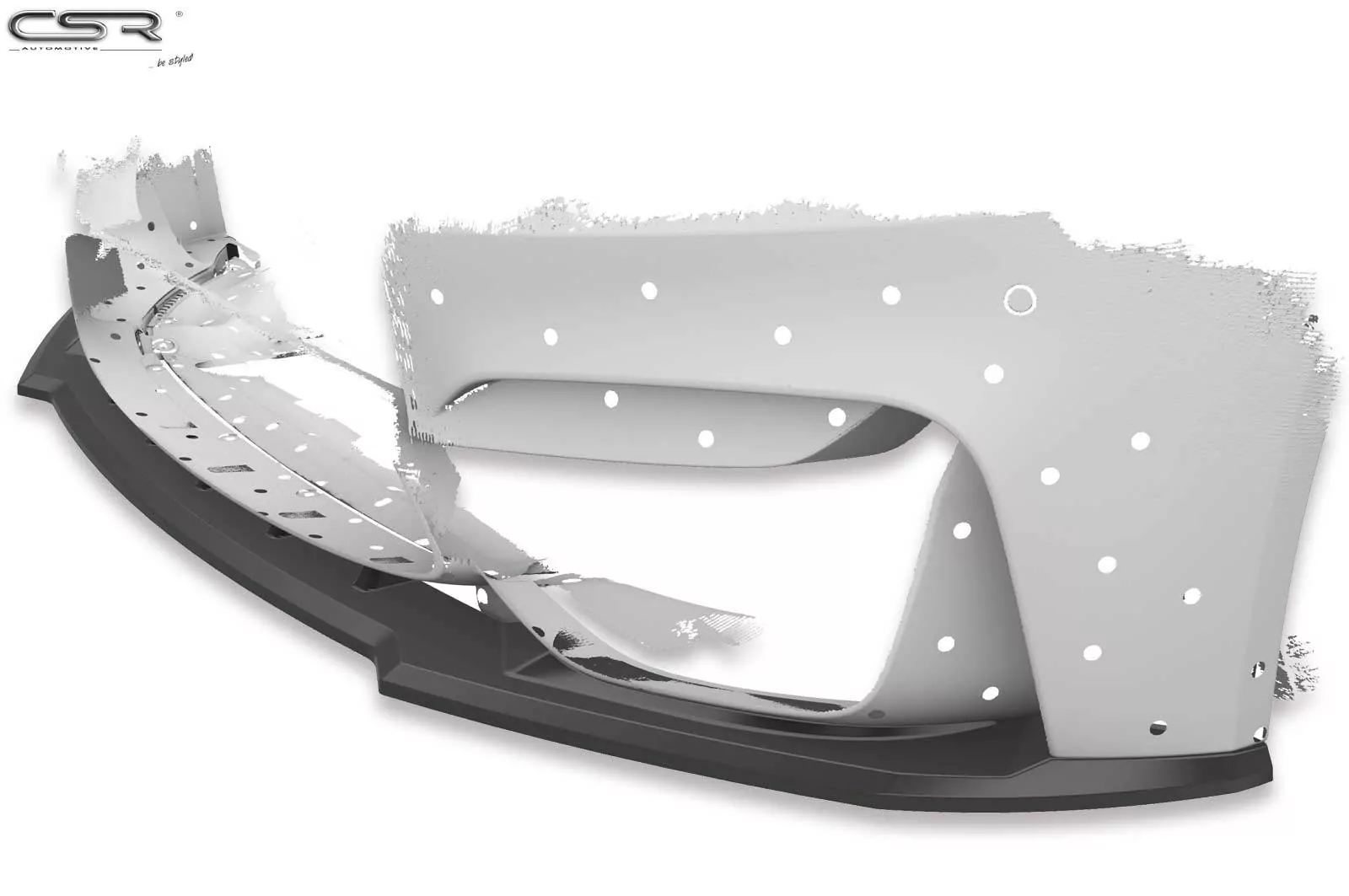 Cup-Spoilerlippe mit ABE für BMW M4 F83 / F82 CSL433-M Carbon Look (matt)