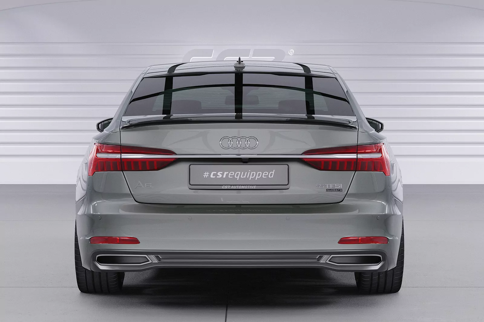 Heckscheibenblende für Audi A6 C8 (Typ 4K/F2) Limousine HSB110 Schwarz Strukturiert