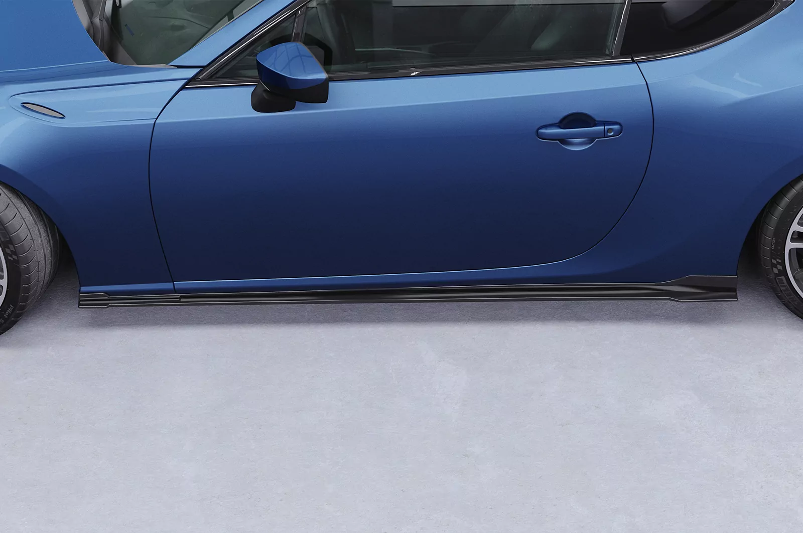 Seitenschweller für Toyota GT86 (ZN6) SS482 Schwarz Strukturiert