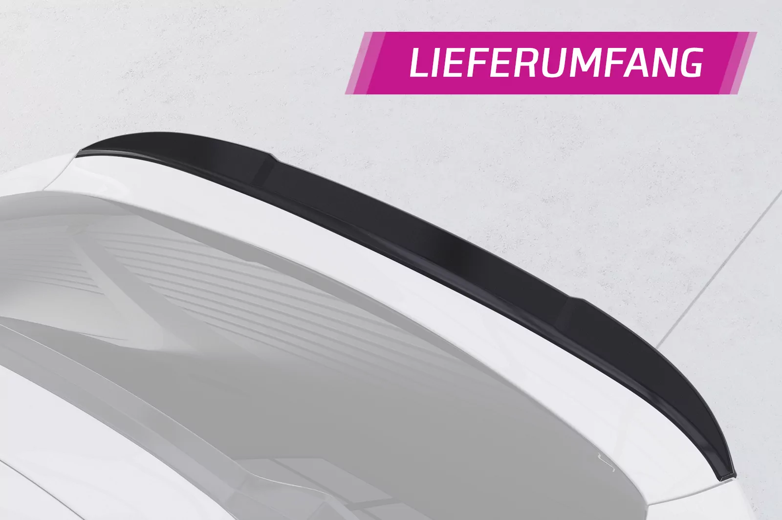 Heckflügel mit ABE für BMW X4 G02 HF011 Schwarz Strukturiert