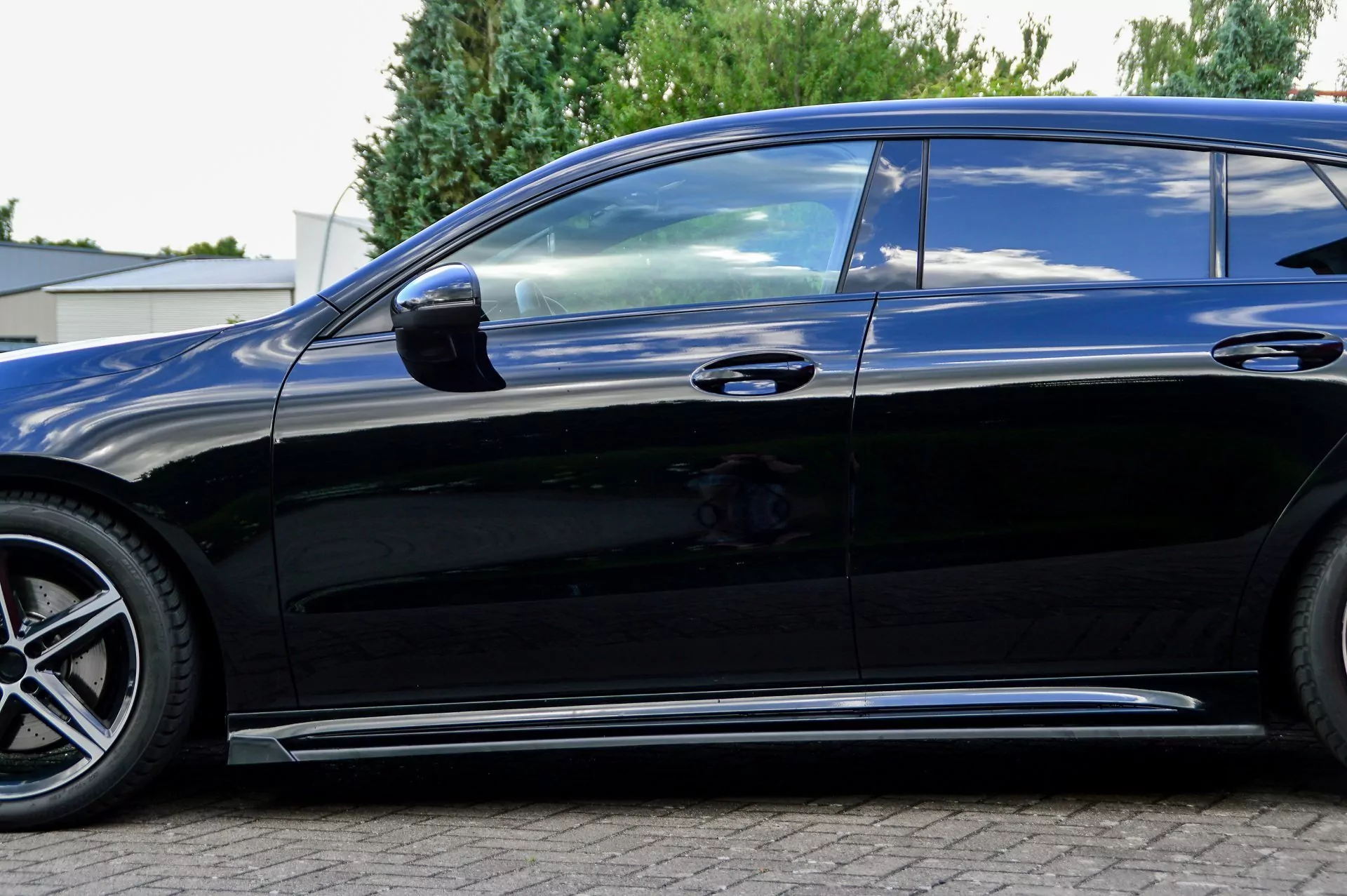 CUP Seitenschweller mit Wing vorne für Mercedes CLA X118 C118 AMG-Line ab Bj.:2019-