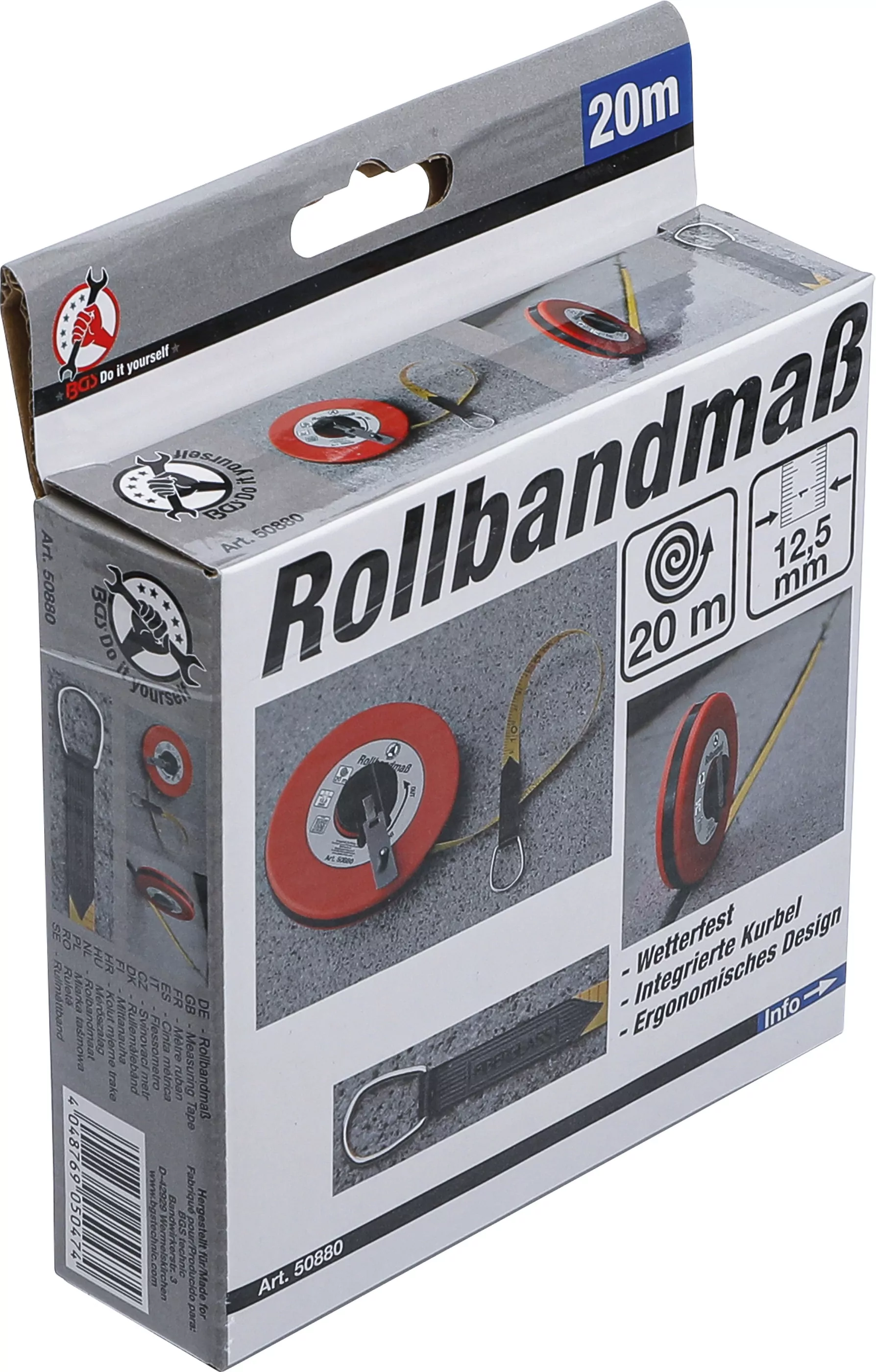 Rollbandmaß | 12,5 mm x 20 m