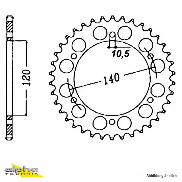 EK-Chain Kettensatz 520DEX für Kawasaki EN500 ab Modelljahr 1996- Typ EN500C