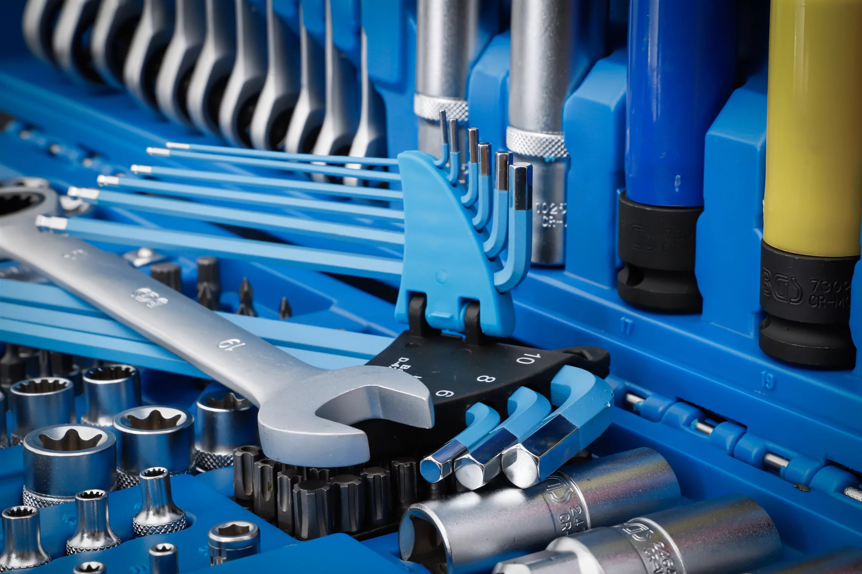 Steckschlüssel-Satz "Gear Lock" | Antrieb 6,3 mm (1/4") / 10 mm (3/8") / 12,5 mm (1/2") | 218-tlg.