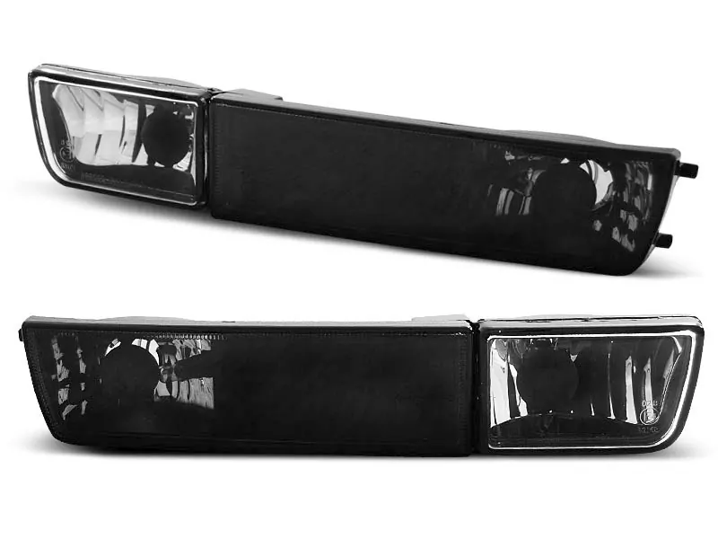 Front Direction With Fog Lights Black Fits Vw Golf 3 / Vento