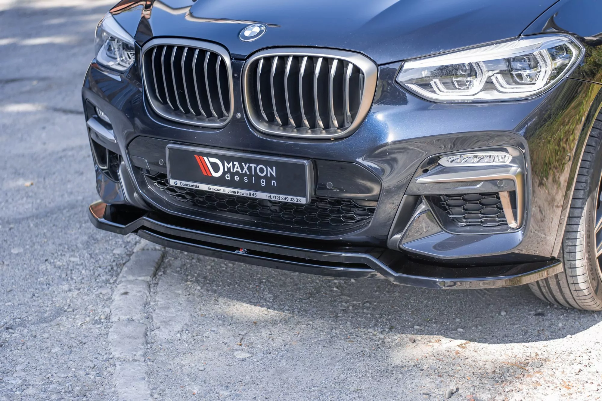 Front Ansatz Passend Für Passend Für BMW X4 M-Paket G02 Schwarz Hochglanz Schwarz Hochglanz