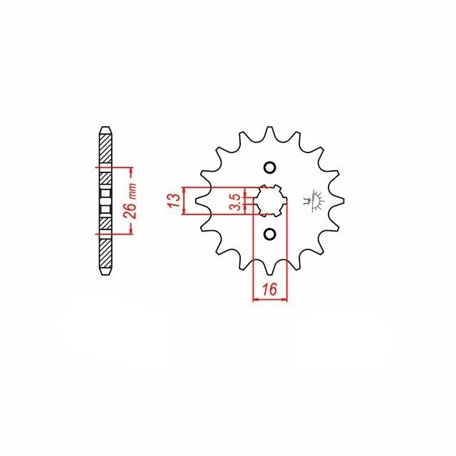 Ritzel 11 Zähne Teilung 420