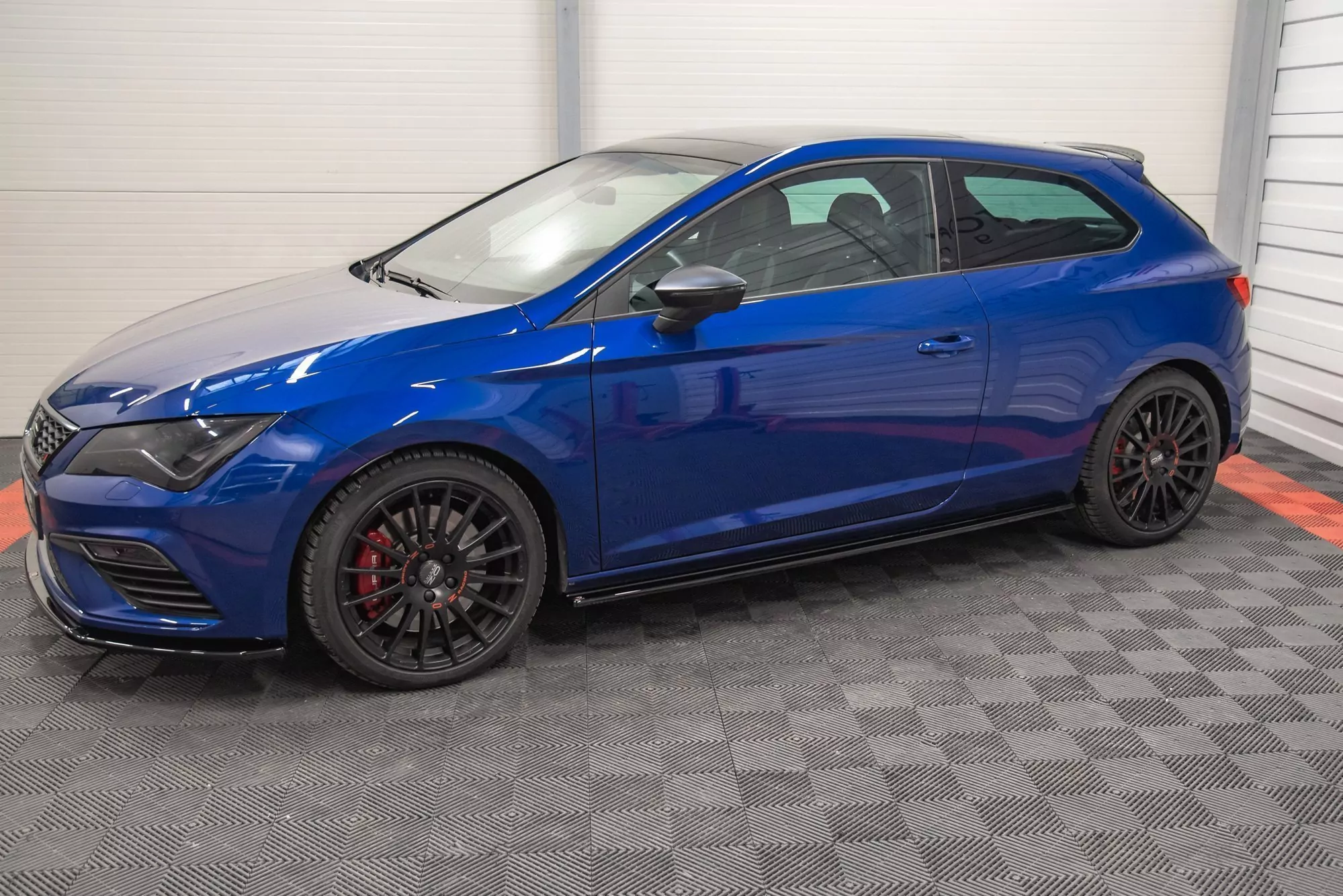 Seitenschweller Ansatz Passend Für Seat Leon Cupra / FR SC Mk3 / Mk3 FL Schwarz Hochglanz