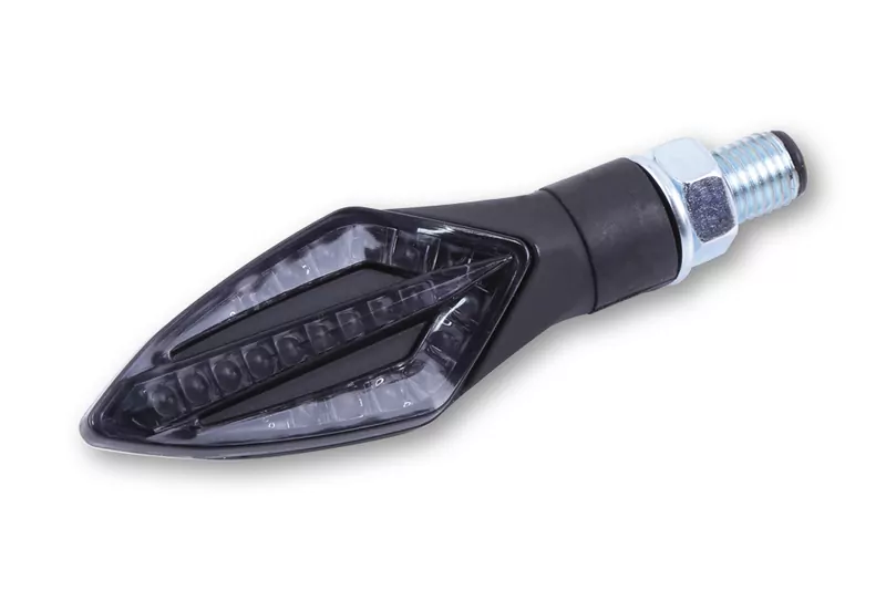 SHIN YO Fork  LED Taillight/Indicator Black/Smoke 3in1, E-Approved (Pair)