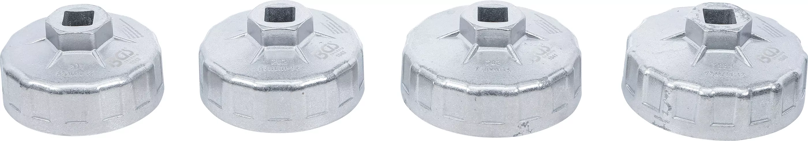 Ölfilterschlüssel-Satz | Ø 65 - 75 mm | 4-tlg.