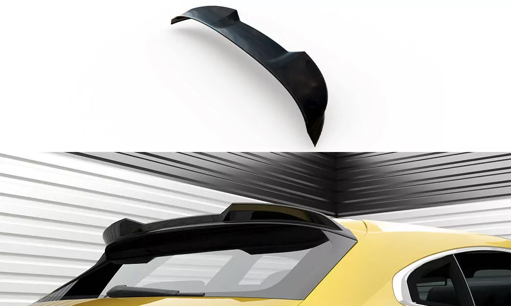 Spoiler CAP Für 3D Volkswagen Arteon Shooting Brake R-Line Mk1 Facelift Schwarz Hochglanz