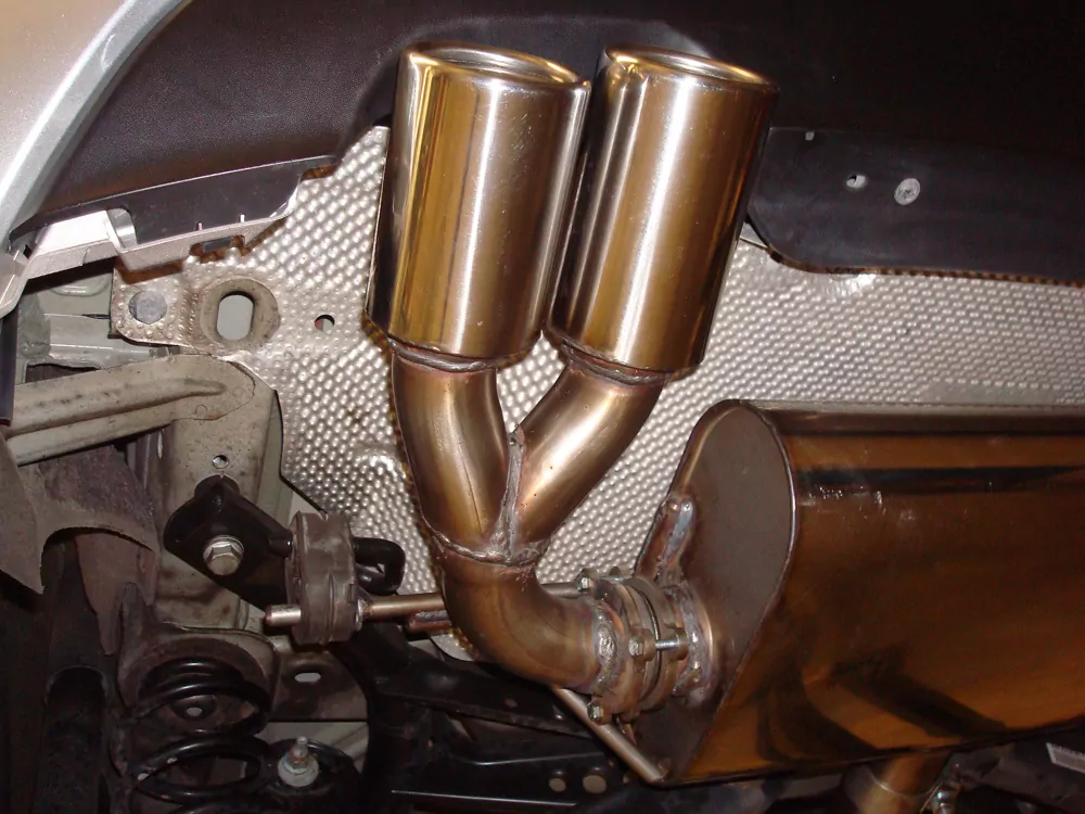 VW Golf VI  Endschalldämpfer einseitig - 2x80 Typ 13