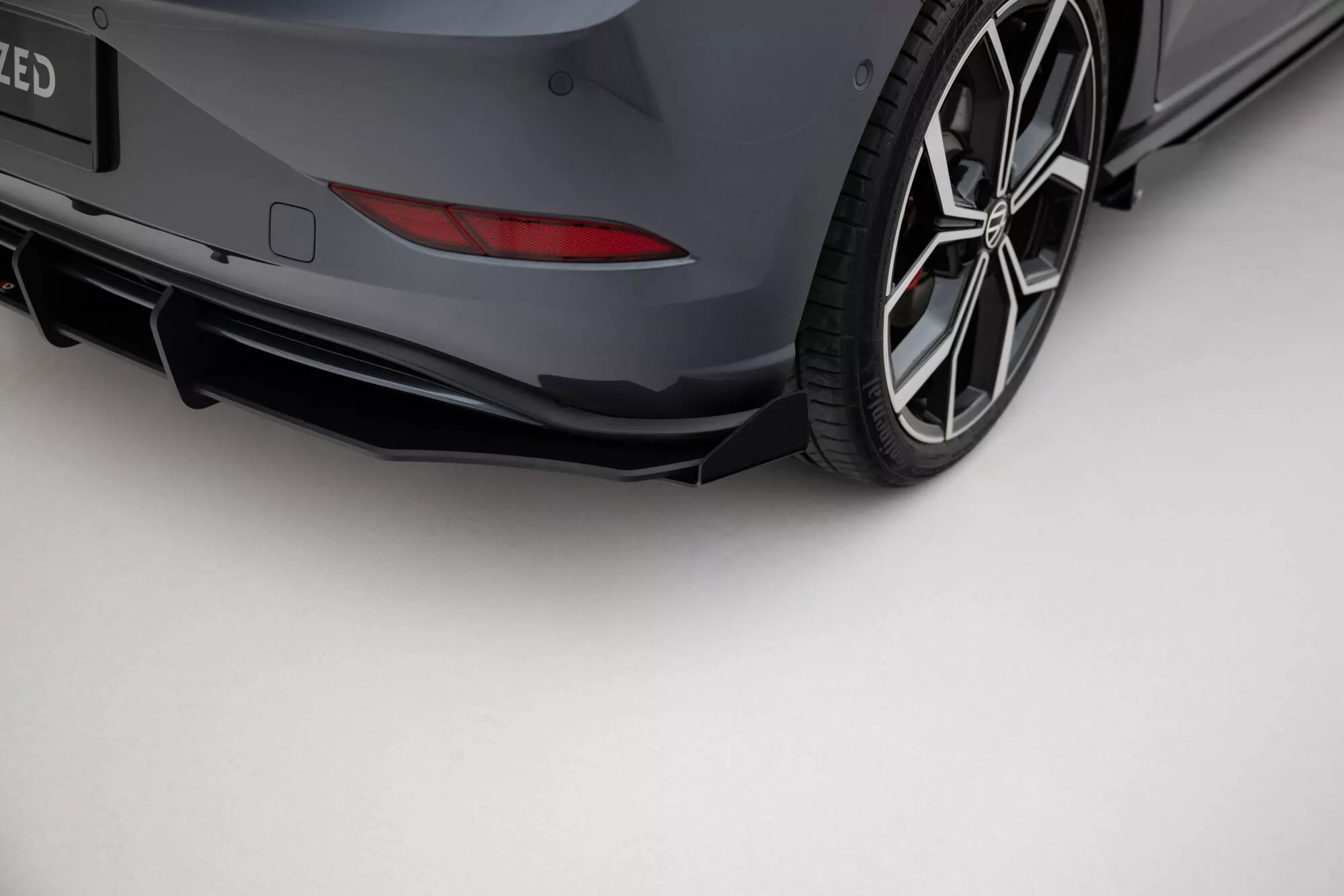 Hintere Seiten Flaps Für Volkswagen Polo GTI Mk6 Facelift Schwarz Hochglanz