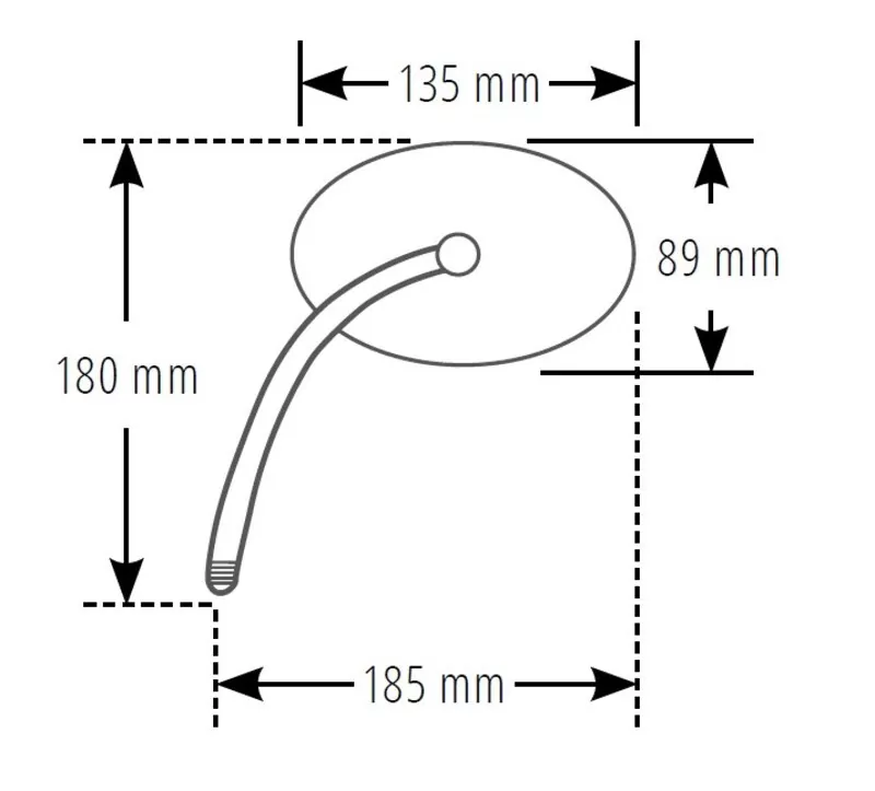 SHIN YO Spiegel Cody Schwarz (1Stck.)