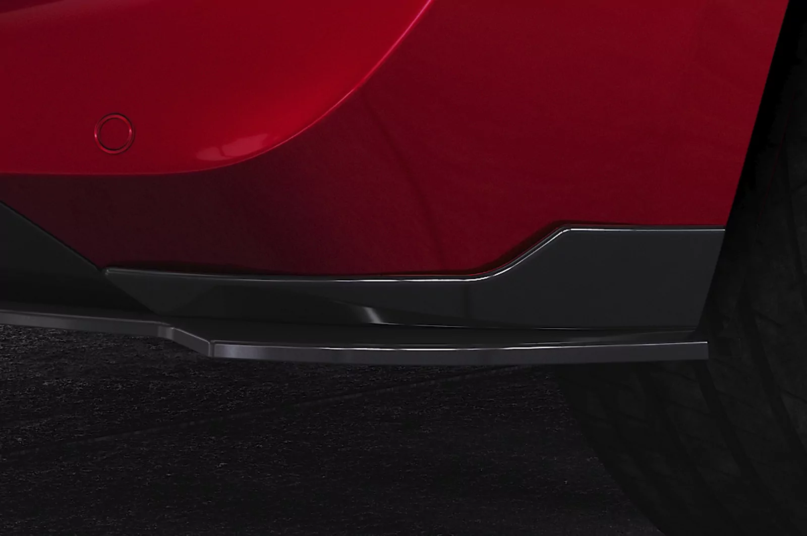 Heckansatz für Opel Astra L HA468 Schwarz Strukturiert