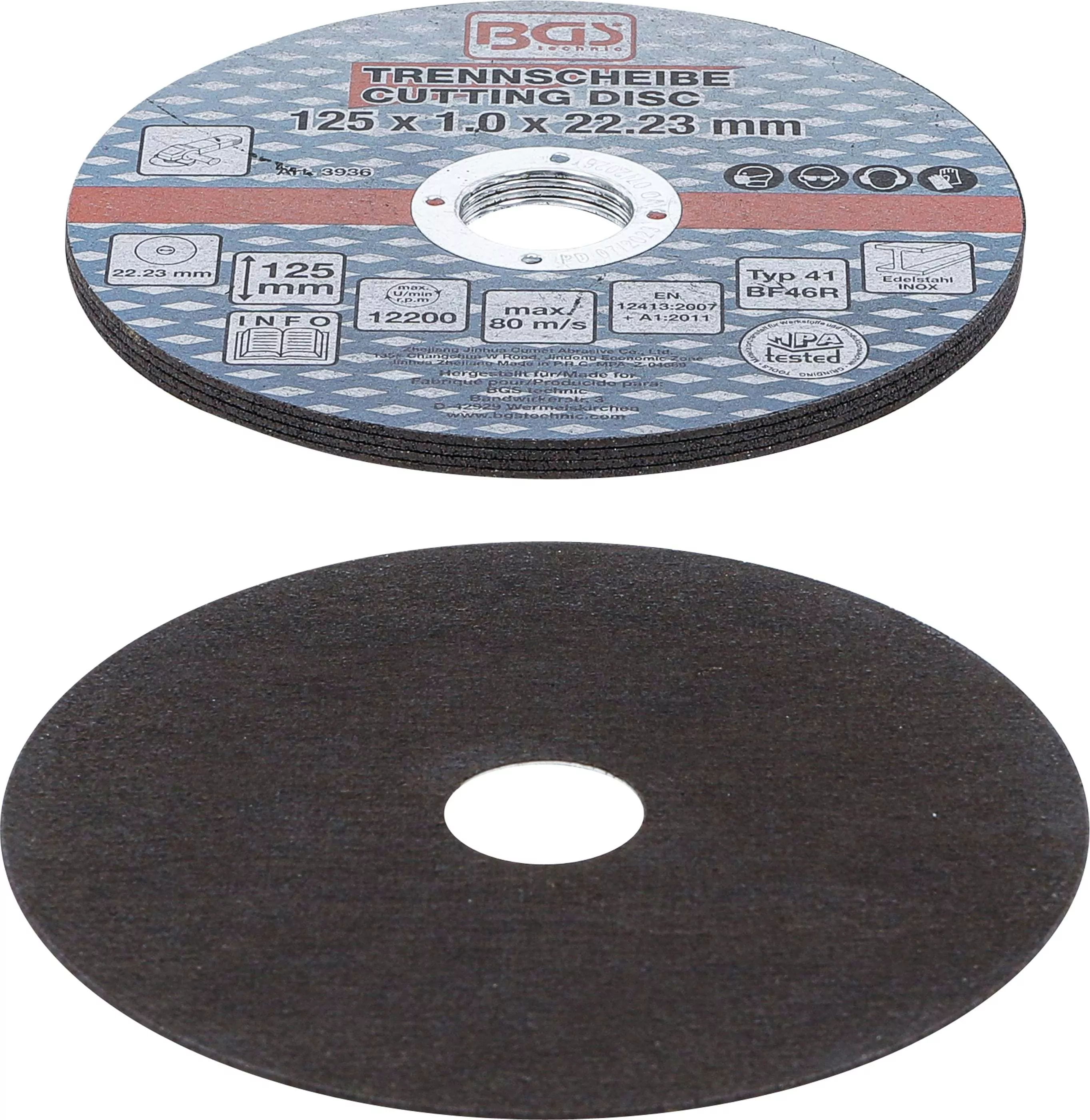 Trennscheiben für Edelstahl | Ø 125 x 1,0 x 22,2 mm | 5-tlg.