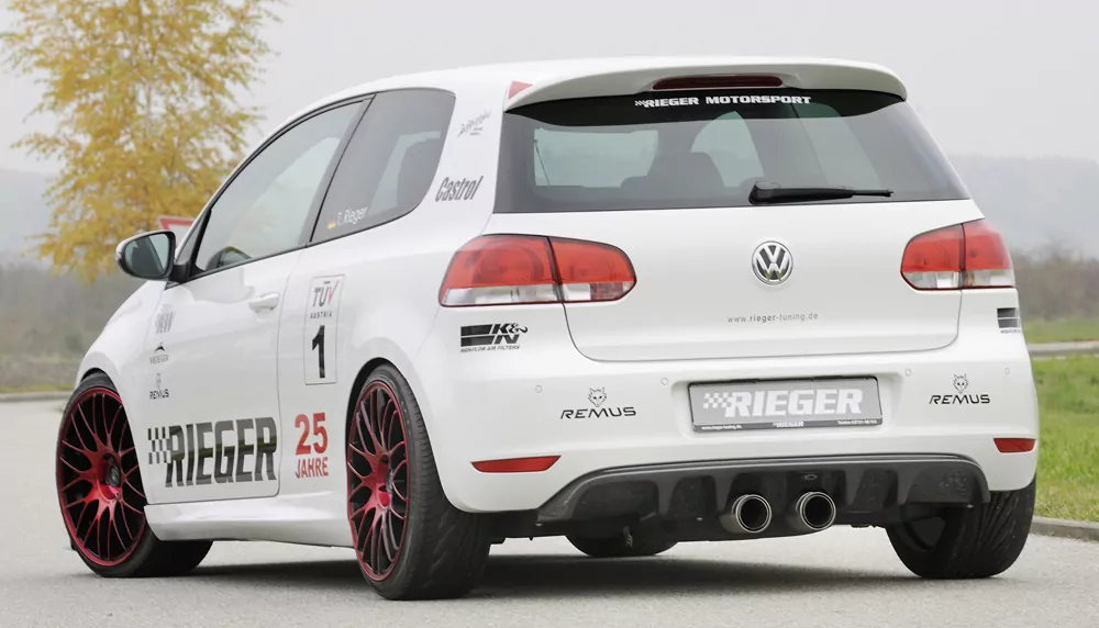 Rieger Seitenschweller für VW Golf 6 GTI - 5-tür.   carbon optik