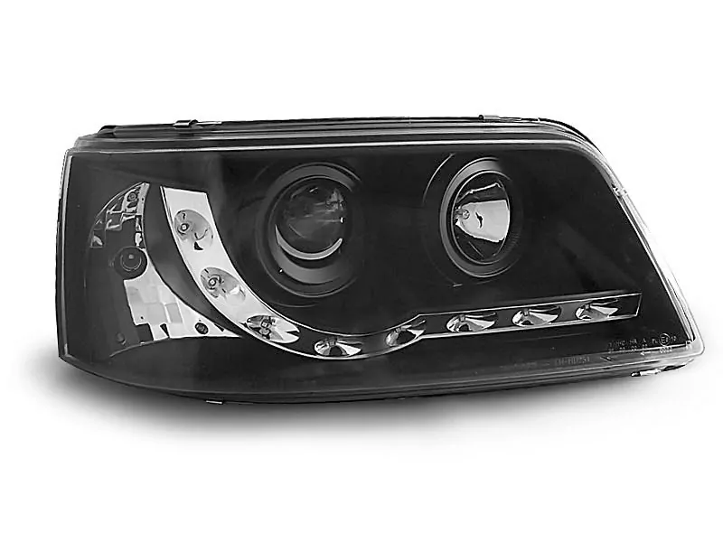 HEADLIGHTS DAYLIGHT BLACK fits VW T5 04.03-08.09