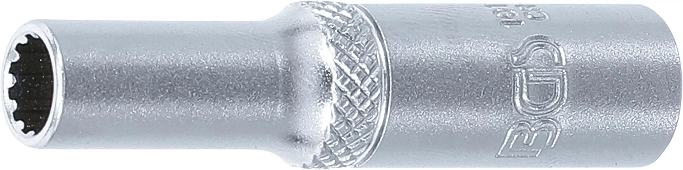 Steckschlüssel-Einsatz Gear Lock, tief | Antrieb Innenvierkant 6,3 mm (1/4") | SW 6 mm