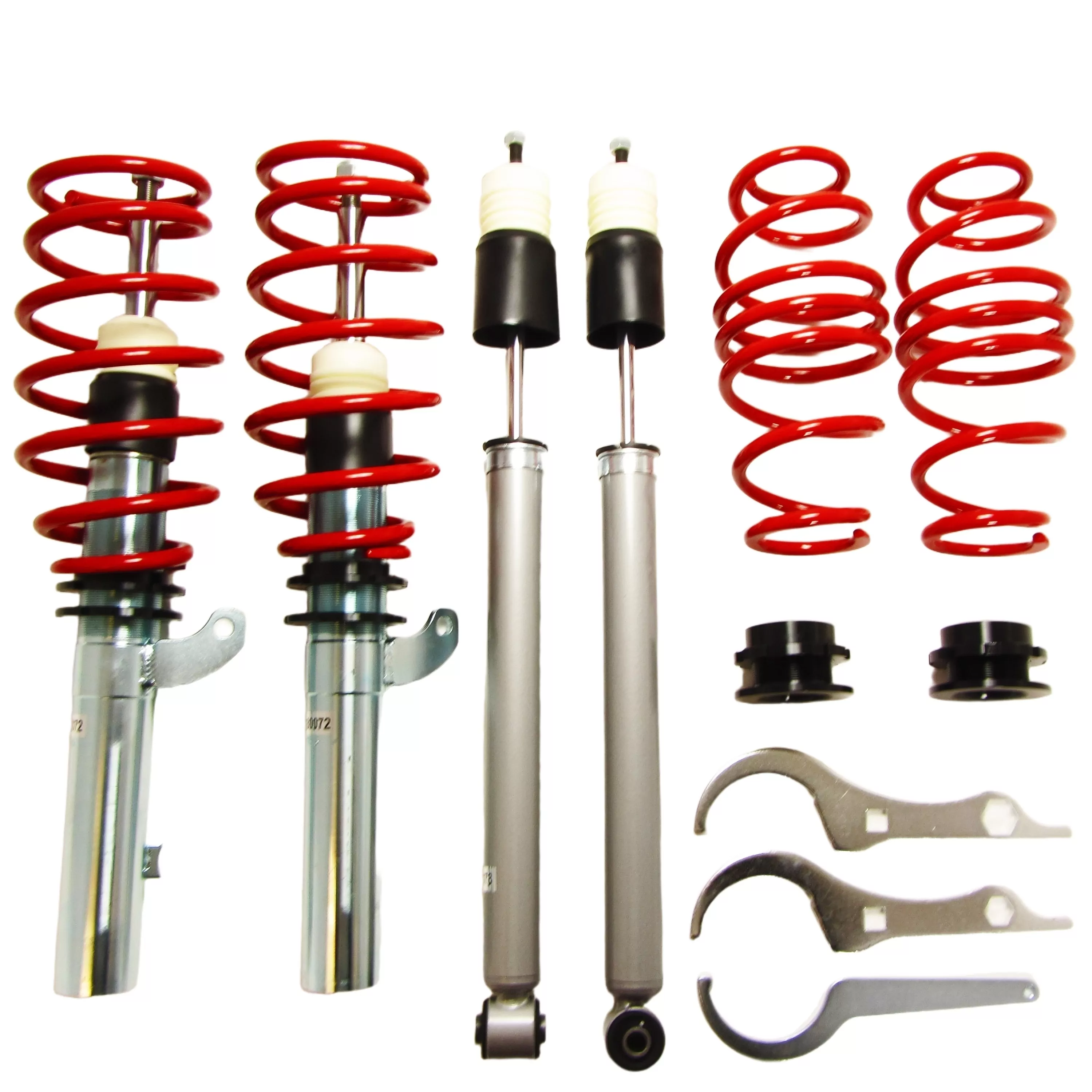 Redline Gewindefahrwerk passend für Skoda Octavia (5E) 1.2 TSI, 1.4 TSI ab Baujahr 2012 nur passend bei Fahrzeugen mit Verbundlenker 