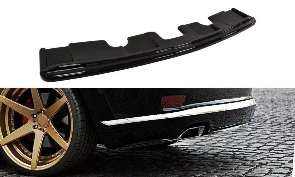Mittlerer Diffusor Heck Ansatz Passend Für Passend Für Jeep Grand Cherokee WK2 Summit FL  Schwarz Hochglanz Schwarz Hochglanz