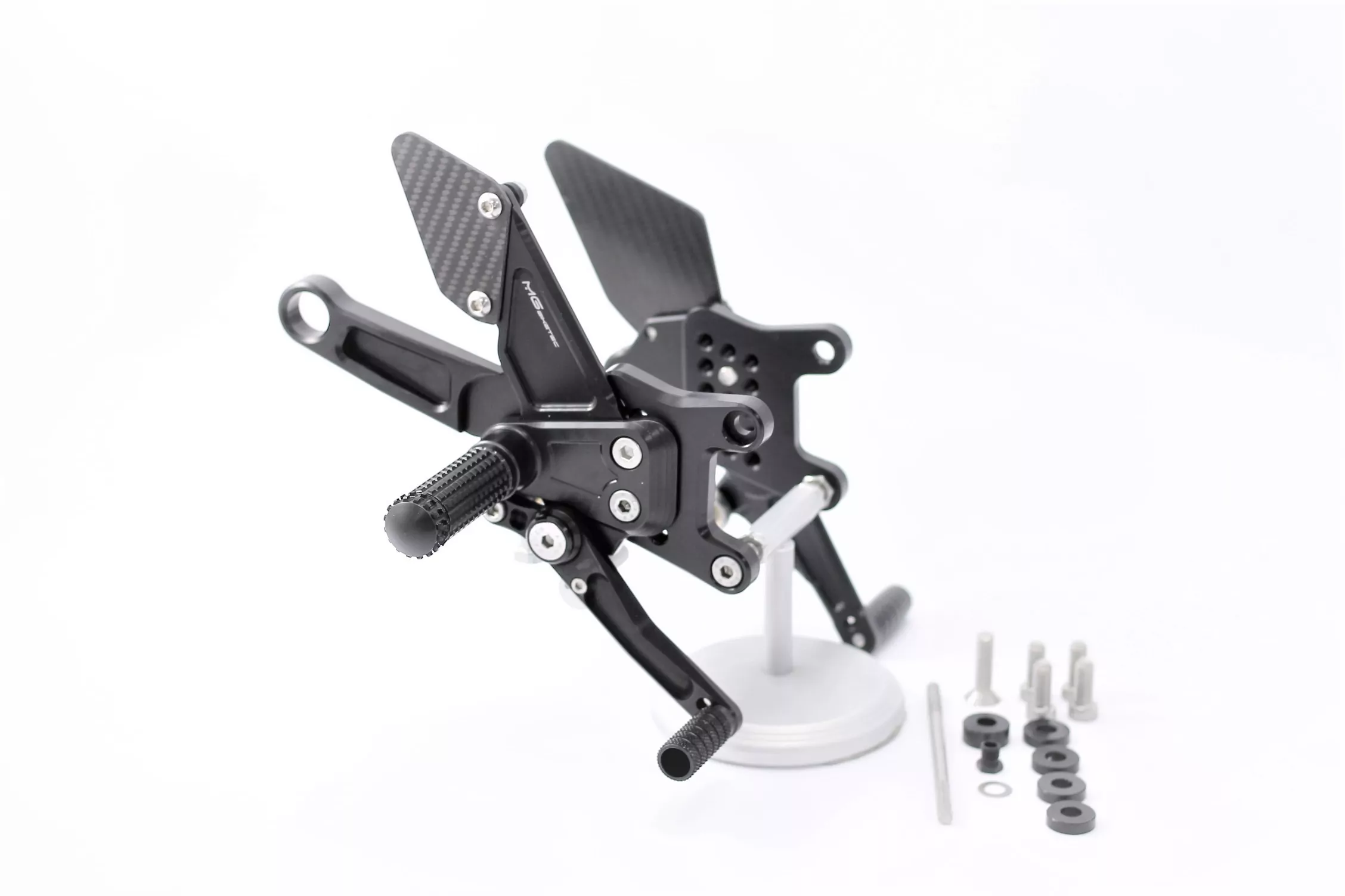 MG Biketec Sportfussrastenanlage / Rastenanlage / Fußrastenanlage mit ABE, gültig in D - A - CH für Aprilia RSV4 1000 RR ab 2017-2020