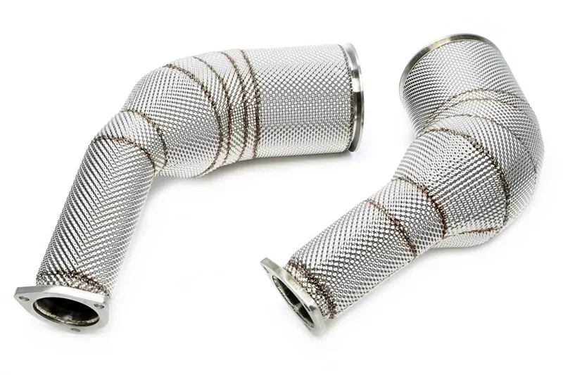 TA Technix Downpipe mit Hitzeschild und Katalysator passend für Audi A6-RS6 C8, A7 Sportback-RS7