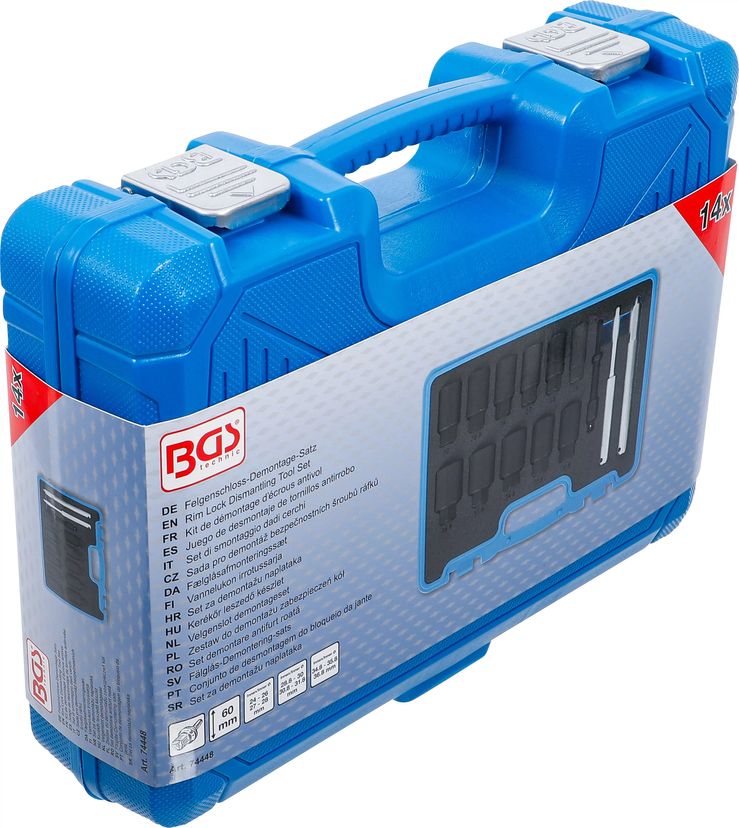 Felgenschloss-Demontage-Satz | 14-tlg.