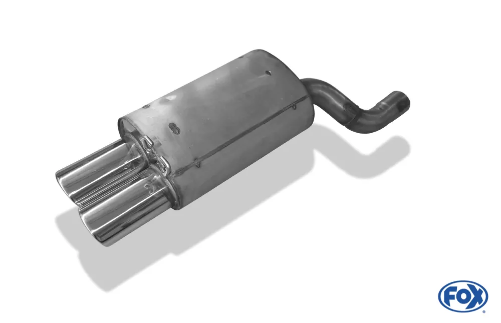 Mercedes SL Typ R129  Endschalldämpfer Ø70mm - 2x115x85 Typ 44 - Nur für Modelle mit serienmäßiger Steckverbindung! (kein Flansch!)