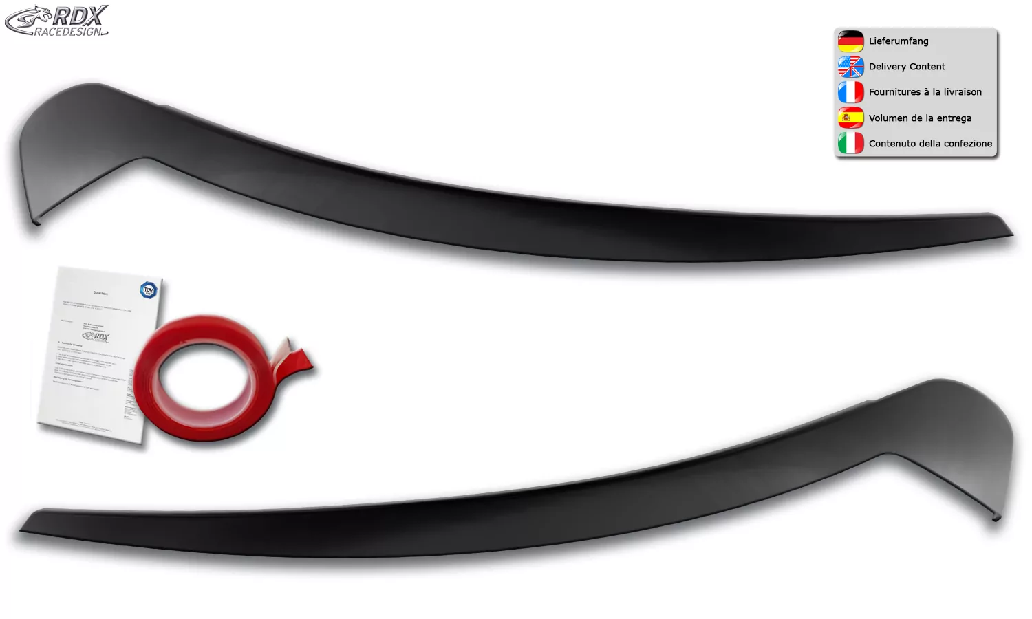 RDX Scheinwerferblenden für VW ID.3 ID3 E1 Böser Blick