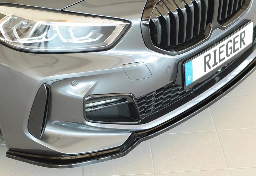 Rieger Spoilerschwert glanz schwarz für BMW 1er F40  (F1H) Schrägheck / 4-tür. 07.19-